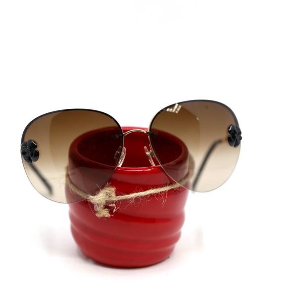 Chanel Dark Honey Brown Aviator Sunglasses - Picture 15 of 16